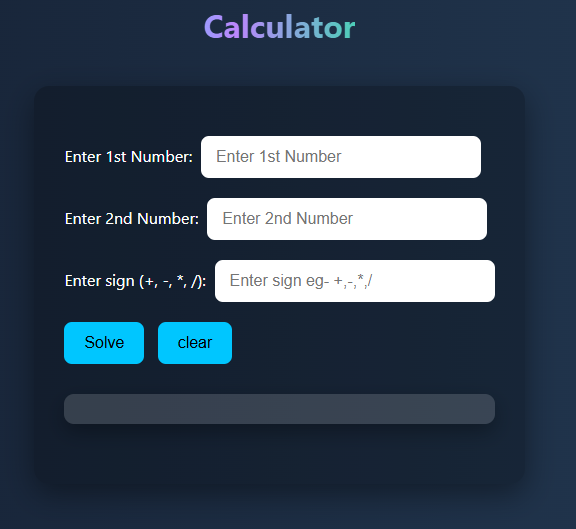 java script calculator